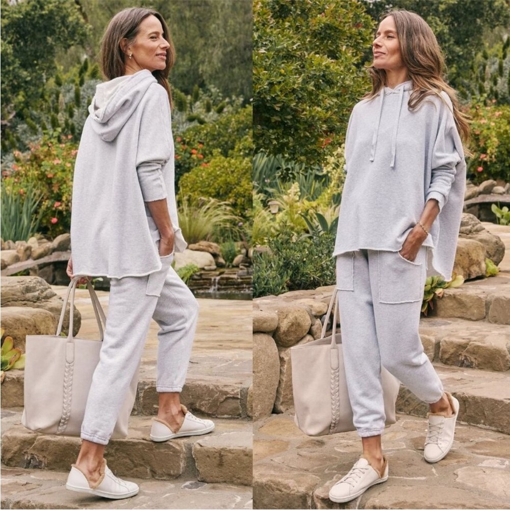 Frank & Eileen Venice Travel Set Gray Melange Kane Hoodie Eamon Jogger Size S